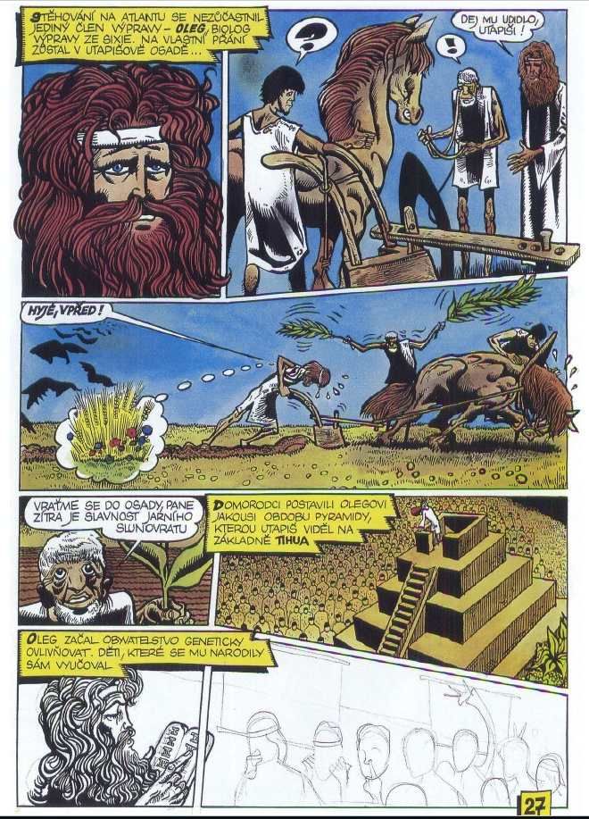 Stránková ukázka komiksu Výprava ze Sixie