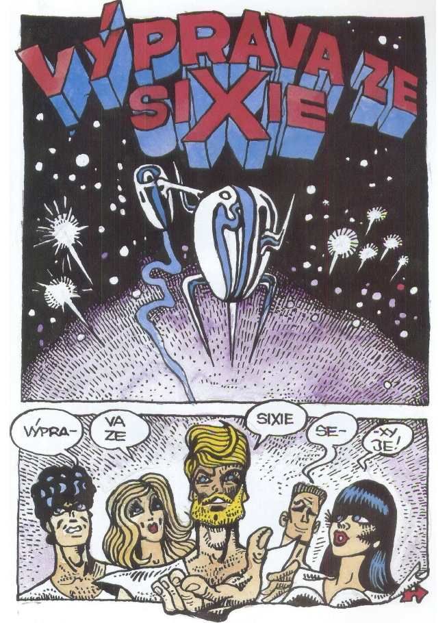 Ukázka titulní strany komiksu Výprava ze Sixie